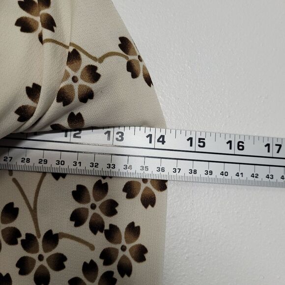 Vintage y2k wet seal tan brown lace floral halter going out top party medium - Picture 4 of 5